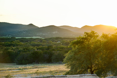 texas hill country sunset